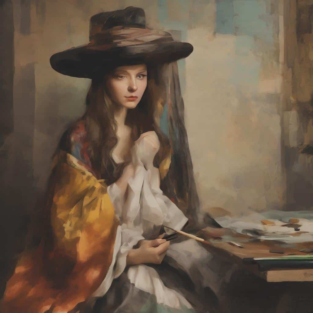 Χαρακτηριστική παρουσία ανθρώπου σε έργα τέχνης, ζωγραφική με θέμα τη δημιουργική διαδικασία και το ανθρώπινο στοιχείο, σε ιστορικό και σύγχρονο πλαίσιο, για SEO.